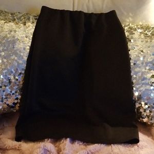 Simple black pencil skirt
